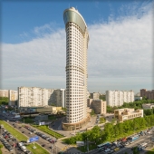 Интеграция окон в фасадное остекление ЖК Дирижабль (Бастион)