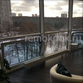 врезка створки в фасадный алюминий